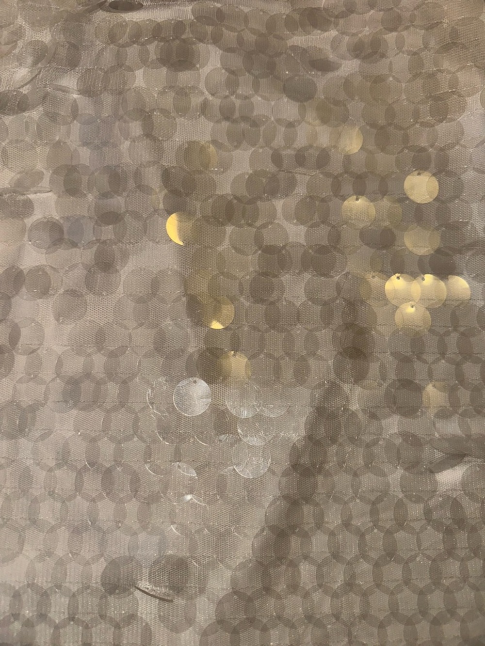 Clear Sequin Mini Skirt - Women's Party Skirt - Picture 3 of 3